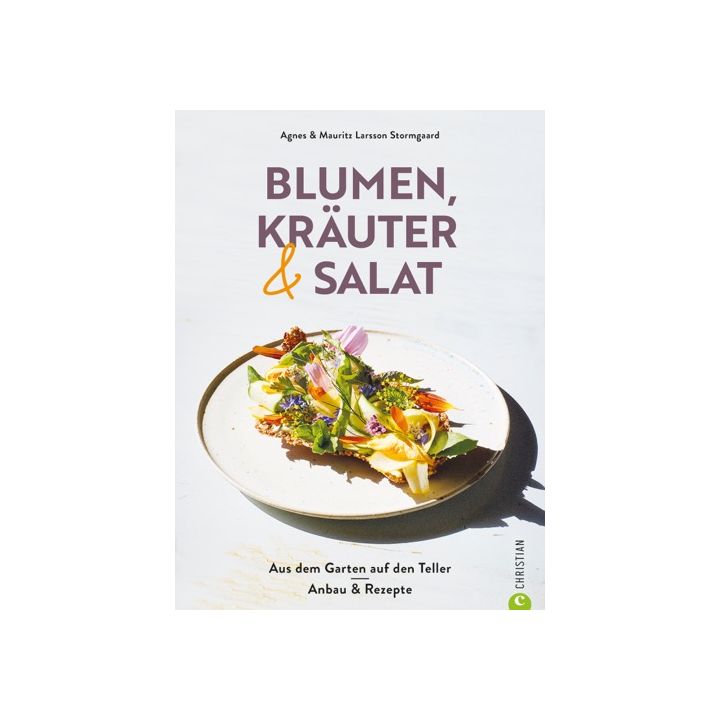 Blumen, Kräuter und Salat