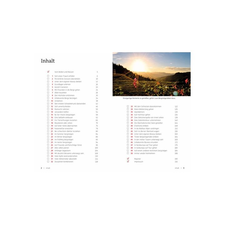 Die ultimative Wander-Bucket-List