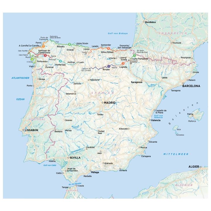GPS-Download zum Titel Nordspanien mit dem Wohnmobil