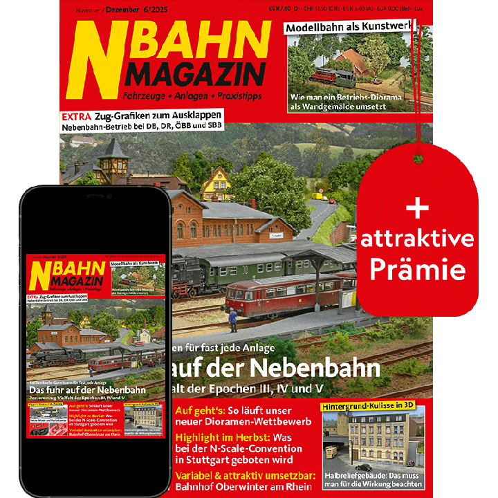 N-Bahn Magazin Testabo „Premium“ mit Geschenk für Sie