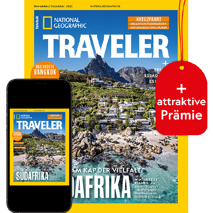 NATIONAL GEOGRAPHIC TRAVELER Testabo &bdquo;Plus&ldquo; mit Geschenk f&uuml;r Sie