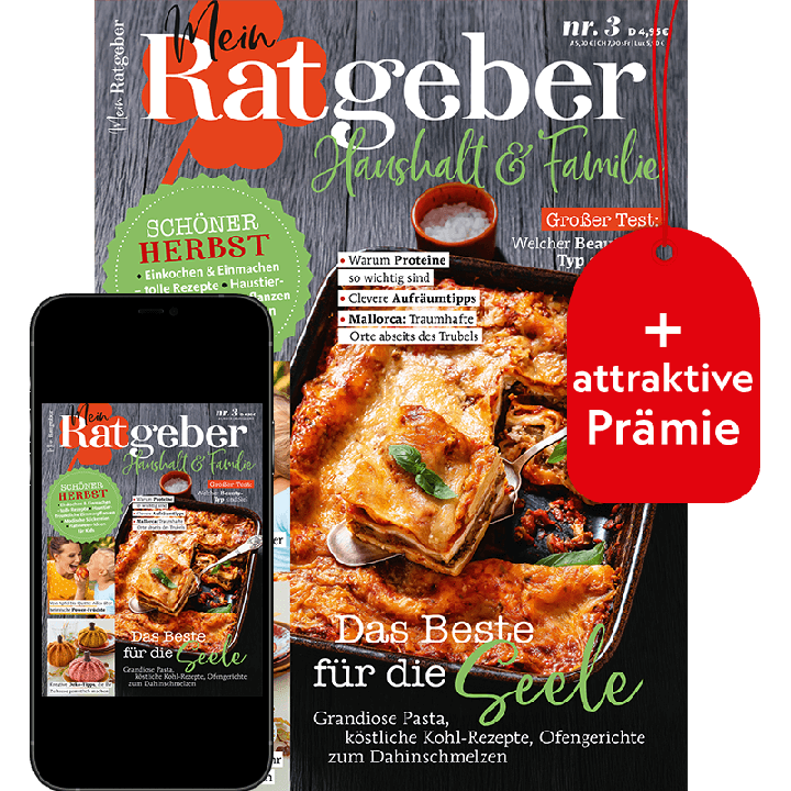 Mein Ratgeber Haushalt & Familie Testabo &bdquo;Plus&ldquo; mit Geschenk f&uuml;r Sie