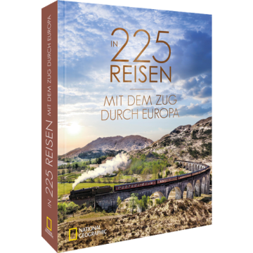 In 225 Reisen mit dem Zug durch Europa